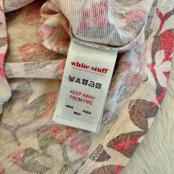 White Stuff Floral Linen Button Down Shirt 2 NWOT - Picture 5 of 10